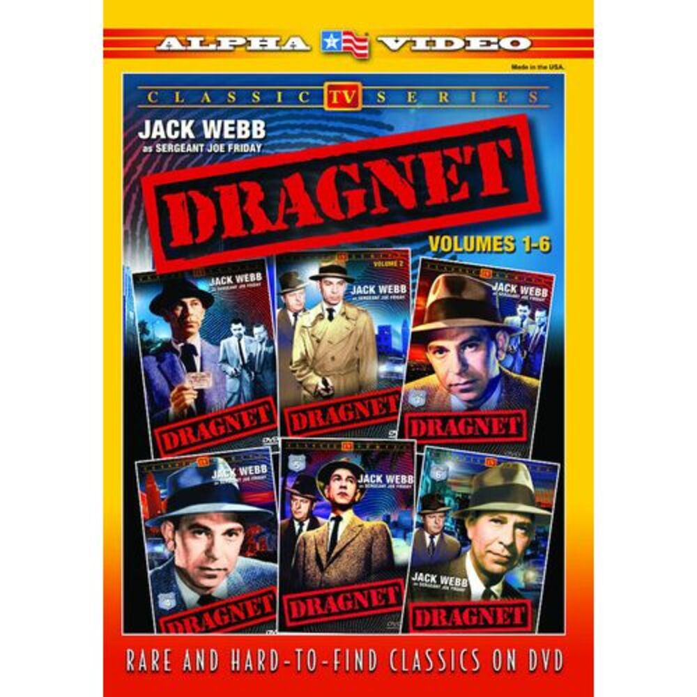 Dragnet Volumes 1-6  DVD